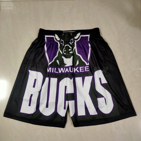 Milwaukee Bucks Black Shorts